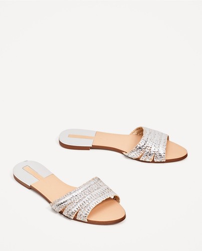 Zara women silver braided - zara, women's