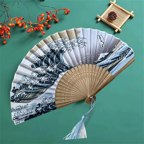 Folding fan hand - fan, held