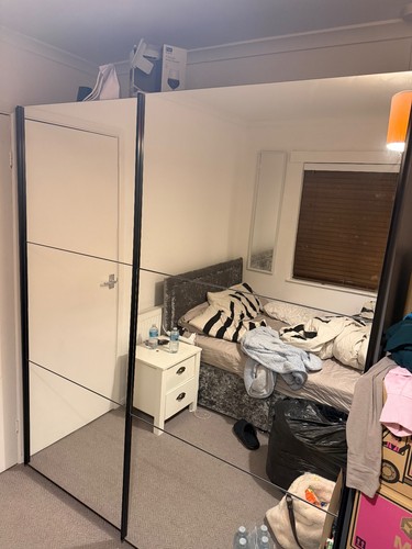 Double door used wardrobe - double,
