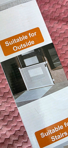 Retractable stair gate grey - gate,,