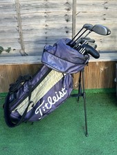 *MENS FULL SET OF ADAMS/ CLEVELAND/ CALLAWAY GOLF CLUBS - R/H/ STIFF FLEX*