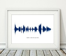 Elbow - One Day Like This - Sound Wave Song Art Poster Print - Sizes A4 A3