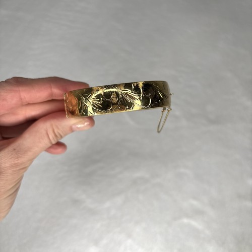 9ct rolled gold bangle - rolled,
