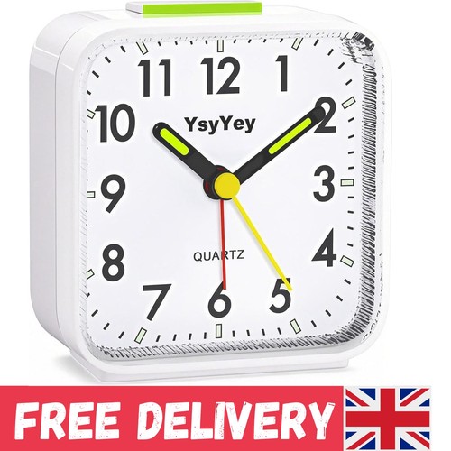 Silent analog alarm clock - analog,