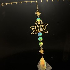 Crystal Sun Catcher Lotus