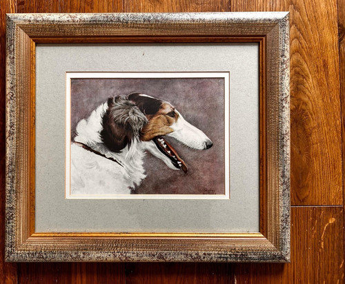 Borzoi dog print - borzoi,