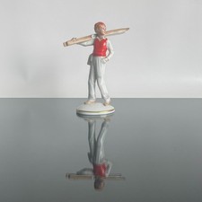 | Metzler & Ortloff | Ilmenau | Porcelain Figurine 'Skier' | Art Deco |