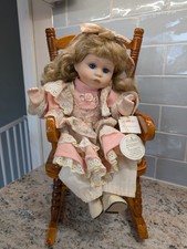 Leonardo Collection Porcelain Doll 'Rosemary' With Rocking Chair