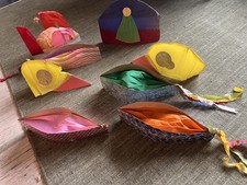 8 Vintage 1950’s Crepe Party Hats Props