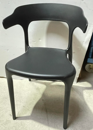 Stackable modern black - modern, plastic