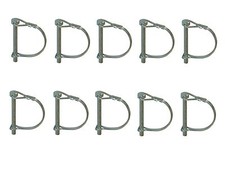 10 X 6MM D LOCK PINS - Wire