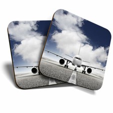 2 x Coasters - Private Jet