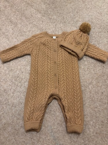 Unisex baby beige knitted - unisex,