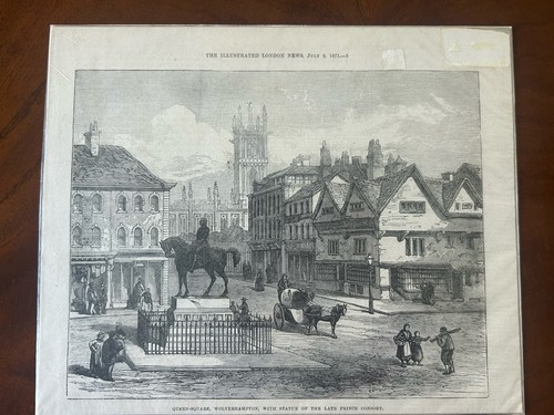 Antique 1871 print - 1871,