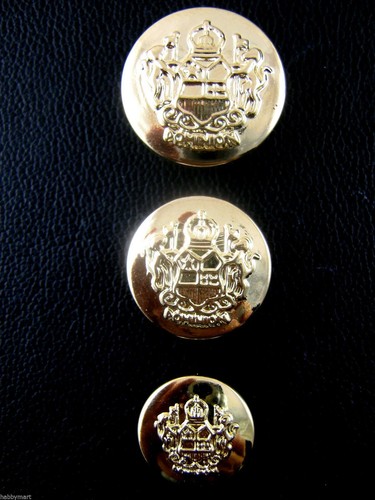 Round gold plastic crested - gold,