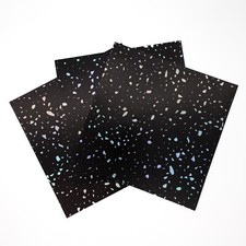 Tile stickers black sparkle - black,