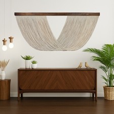 Large Macrame Yarn Wall Hanging Boho Wall Decor Macrame Headboard