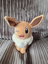 Pokemon Eevee Plush Toy 14 Inch (36cm) Sitting Pose wink Japan Kawaii 2021