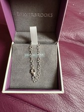 Beaverbrooks Sterling Silver extension Chain 4 Inches New In The Box
