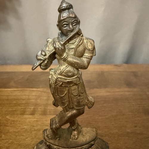 Vintage brass finish krishna - vintage,