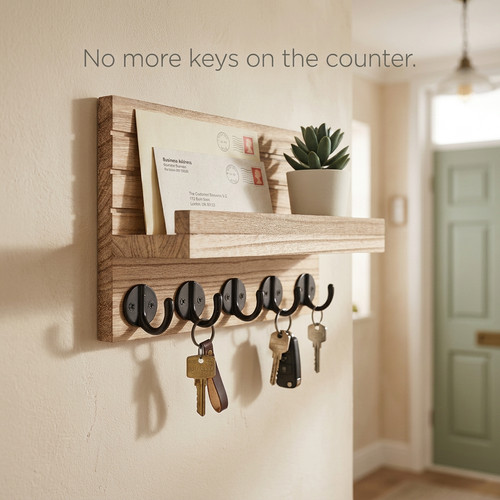 Wooden key and - and, post