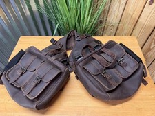 Quality BROWN SOFT Leather Western Saddle Bags w Pockets ~ TRAIL RIDE