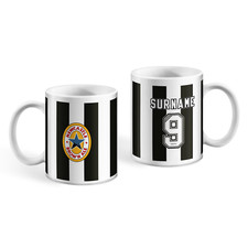 Personalised Newcastle United Retro Home Kit Mug