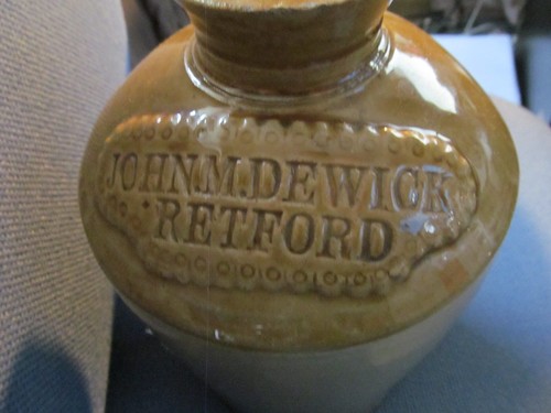 Antique stonewear flagon - antique,