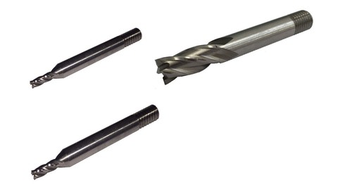 Threaded endmill various sizes - threaded,