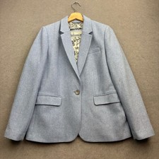 Joules Tweed Jacket UK 14 LIZBETH Hacking Herringbone Blazer Country Wool Races