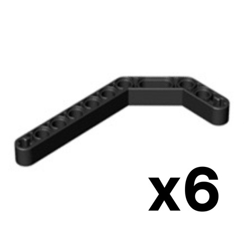 Lego black beam 1x11 angled - beam,