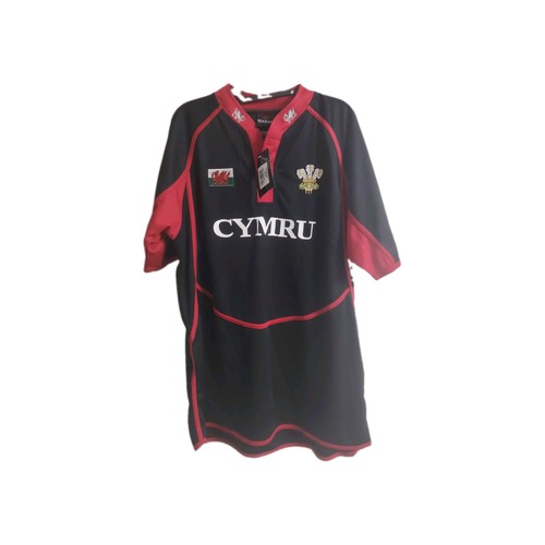 Wales wru rugby black red - wales, size