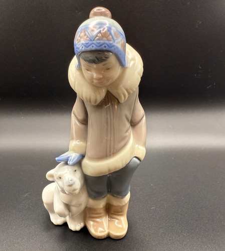 Vtg lladro eskimo inuit - eskimo,