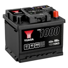 YUASA Car Battery 12V 40Ah 360A B13 B14 T1 Starter Fits MG Montego 2.0 Turbo