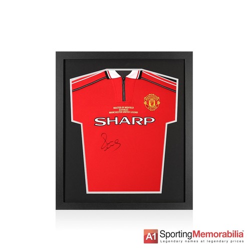 Framed paul scholes - framed, signed
