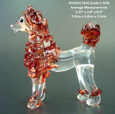 Glass DOG POODLE Pet PUPPY