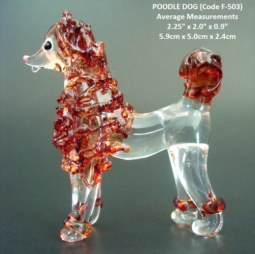 Glass dog poodle - pet, puppy