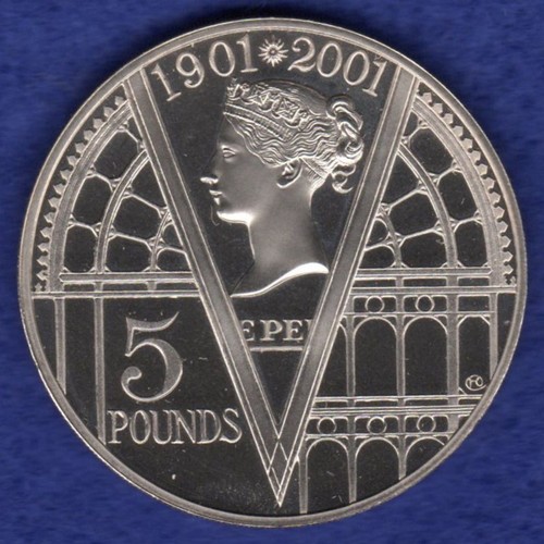 2001 proof coin 5 - 2001, £5