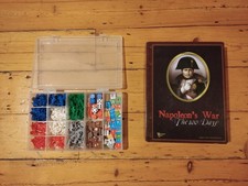 Napoleon's War: The 100 Days Board Game + Battle Packs I and II Expansions-Used