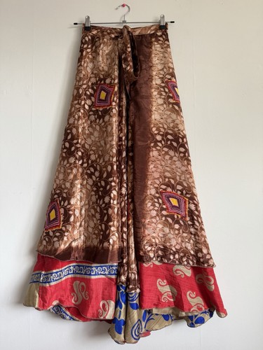 Double layer wrap maxi - layer, skirt