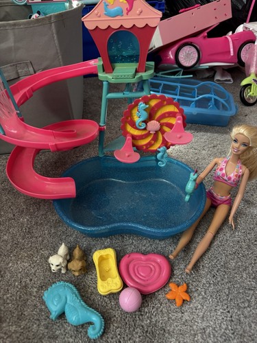 Barbie puppy water play park - water,