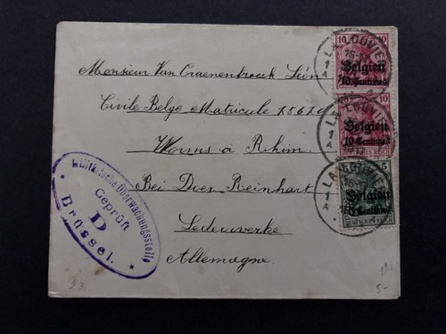Wwi german occupation - german, belgium