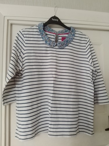 Joules lydia stripe top with - lydia,