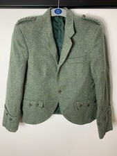 Vintage Green Wool Kilt Jacket