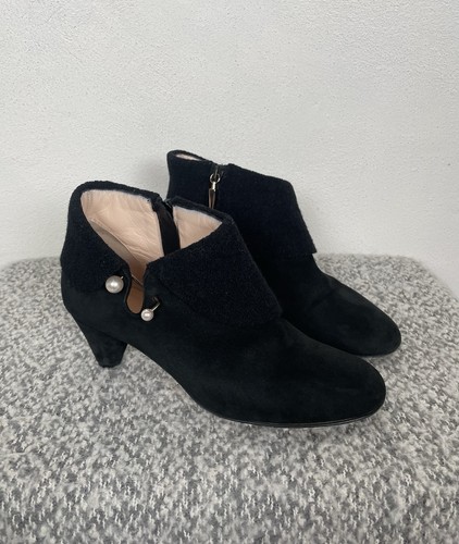 Hobbs black suede ankle - ankle, boots