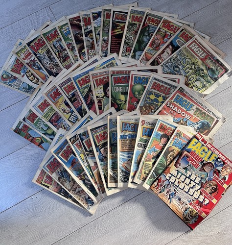 Eagle comic job lot 1980s - eagle,