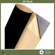 Black Self-Adhesive Velvet