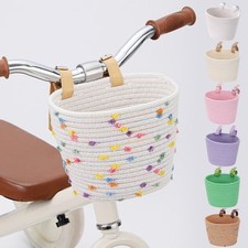 Kids Bike Basket Cotton Rope