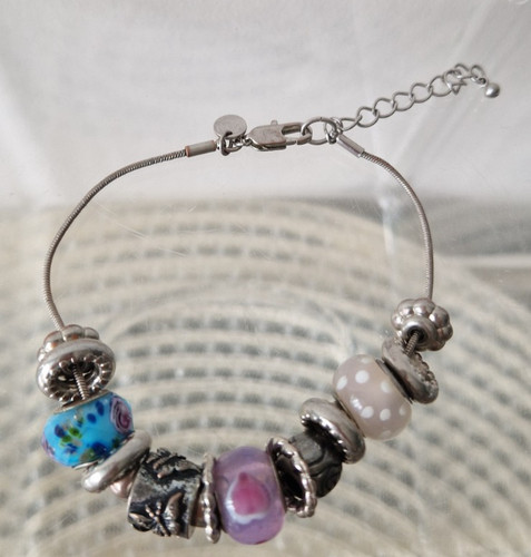 Charm bracelet silver tone - silver,