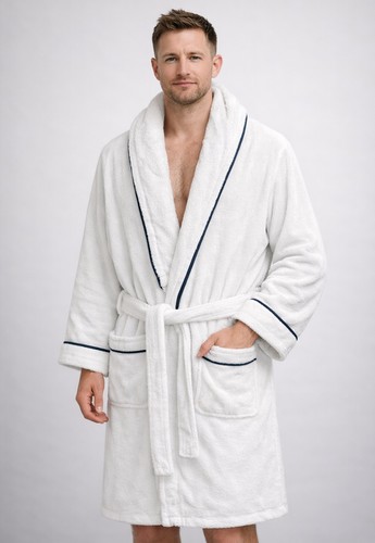 Velour signature bathrobe - signature, soft